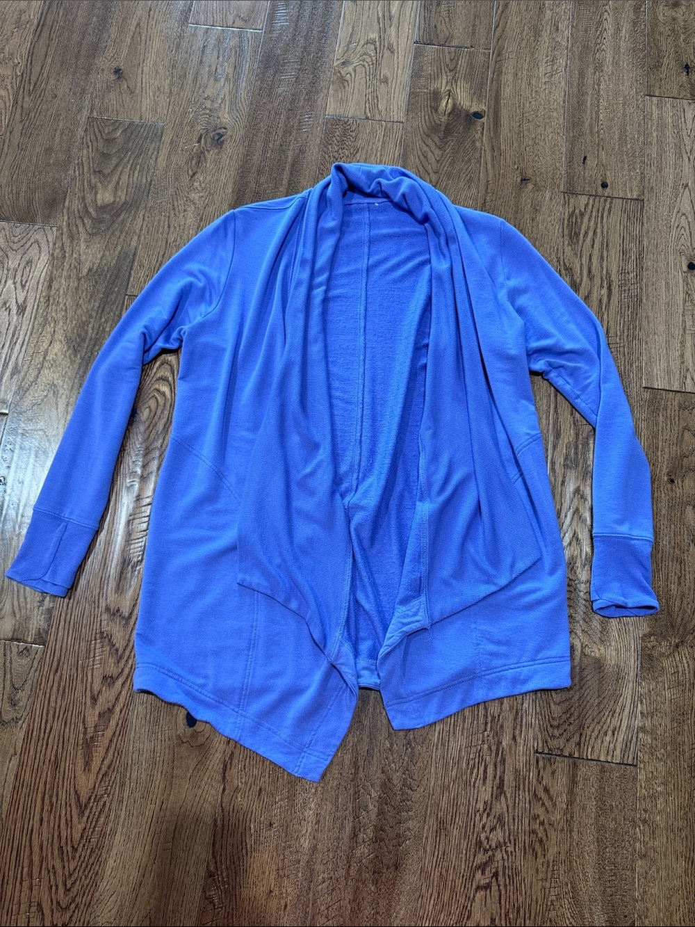 Athleta Pranayama Restore Wrap Front Draped Cardigan - periwinkle Sz S